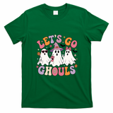 Let's Go Ghouls Cute Ghosts Family Halloween T-Shirt - Irish Green