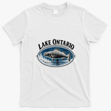 Lake Ontario Bass Fishing T-Shirt - White