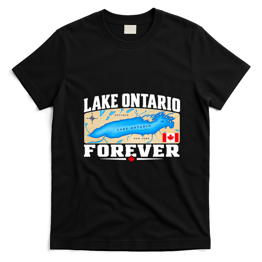 Lake Ontario Forever Funny Anti Trump Lake America T-Shirt - Black