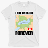 Lake Ontario Forever Funny Anti Lake America T-Shirt - White