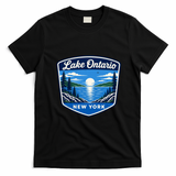 Lake Ontario New York Vintage T-Shirt - Black