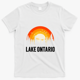 Lake Ontario Vintage 70s 80s Graphic Cool Retro T-Shirt - White