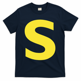 Letter S Funny Chipmunk Group Matching Halloween T-Shirt - Navy