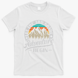 Let The 3rd Grade Adventure Begin Third Grade Teacher T-Shirt - White