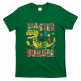 Master Builder T-Rex Dinosaur T-Shirt - Irish Green