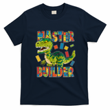 Master Builder T-Rex Dinosaur T-Shirt - Navy Blue