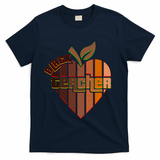 Melanin Colors Black Teacher T-Shirt - Navy