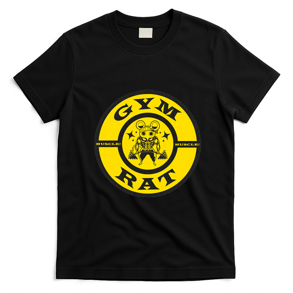 Muscles Mice Gyms Rats T-Shirt - Black