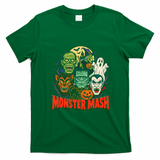 Monster Mash Halloween Graphic Vintage T-Shirt - Irish Green