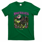 Midnight Margaritas Witch Mystic Vintage Halloween T-Shirt - Irish Green
