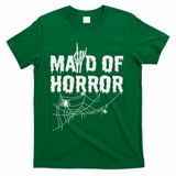 Maid Of Horror Bride Bridesmaid Halloween Bachelorette T-Shirt - Green