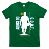 Messi Retirement GOAT Adios Number 10 Retired Soccer T-Shirt - Irish Green