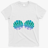 Mermaid Sea Shell Bra Costume T-Shirt - White