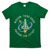 Mission Third Grade Space Rocket Back To School Vi T-Shirt - Green