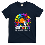 Make Your Mark Happy Dot Day Polka T-Shirt - Navy Blue