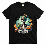 Mombie Zombie Spooky Mama Retro T-Shirt - Black