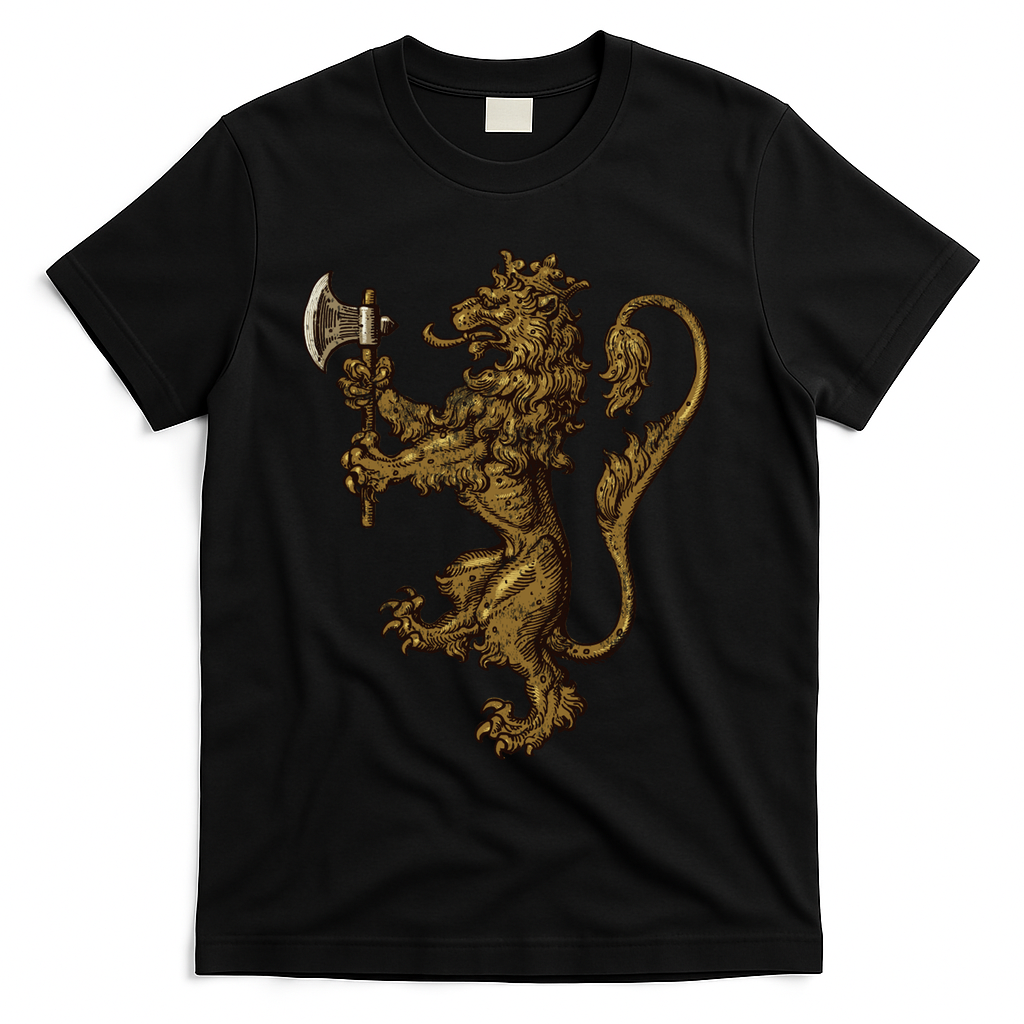 Norwegian Coat Of Arms Norway Lion T-Shirt - Black