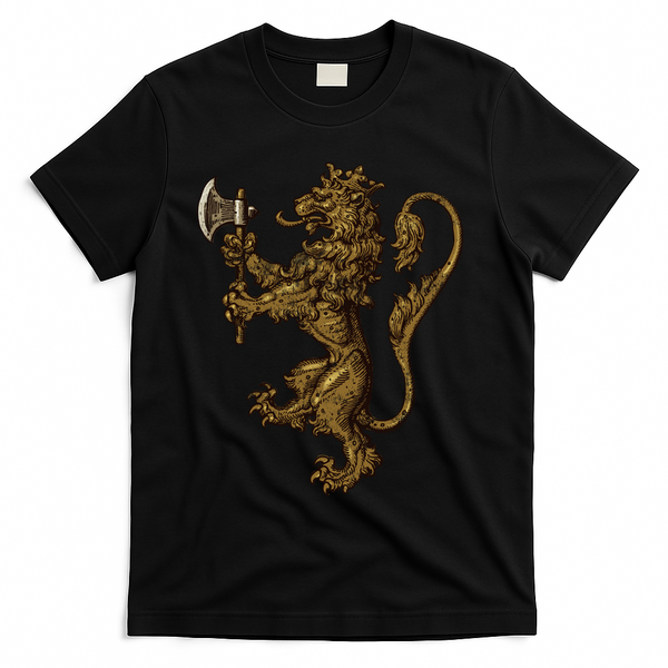 Norwegian Coat Of Arms Norway Lion T-Shirt - Black
