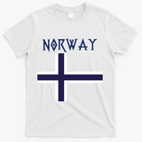 Norway Norwegian Flag T-Shirt - White