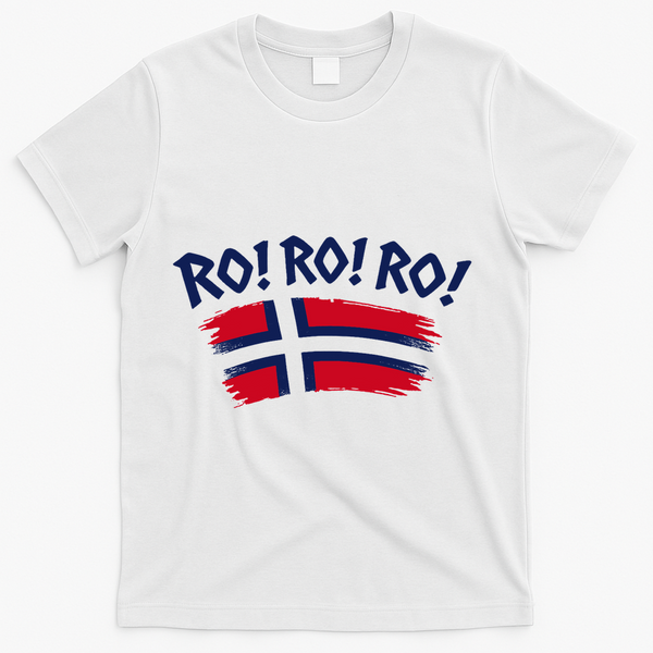 Norwegian Pride RO! RO! RO! Norway T-Shirt - White