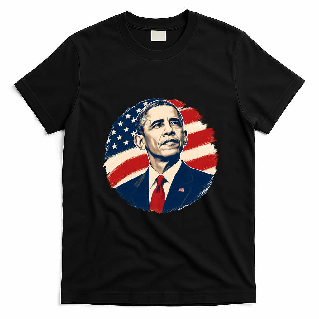 Obama Coming Home Babysitter Is Weird Back & Front T-Shirt - Black