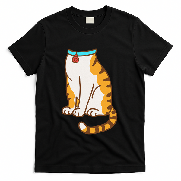 Orange Cat Women Orange Cat Costume Gift T-Shirt - Black