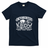 Oktoberfest German Beer Festival Pretzel Gift T-Shirt - Navy Blue
