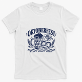 Oktoberfest German Beer Festival Pretzel Gift T-Shirt - White