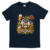 Oktoberfest Raccoon Prost Funny German T-Shirt - Navy Blue
