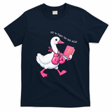 Off To Fight The Bad Cells Christian Faith Breast Cancer T-Shirt - Navy Blue