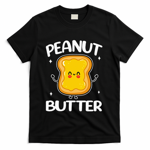 Peanut Butter And Jelly Halloween Costumes Couple Matching T-Shirt - Black