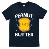Peanut Butter And Jelly Halloween Costumes Couple Matching T-Shirt - Navy