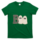 Patchwork Boo Halloween Retro Cute T-Shirt - Irish Green