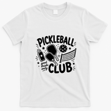 Pickleball Club Good Drinks Only T-Shirt - White