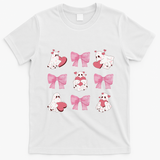Pink Coquette Spooky Girly Halloween T-Shirt - White
