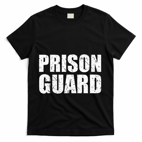 Prison Guard Costume Jail Corrections T-Shirt - Black