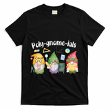Polygnomeials Gnomes Math Algebra Teacher Back To School T-Shirt - Black