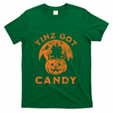 Pittsburgh Halloween Funny Yinz Got Candy Trick Or Treat Gift T-Shirt - Green