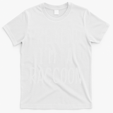 Pretend I'm A Raccoon Costume Halloween Lazy Easy Racoon T-Shirt - White