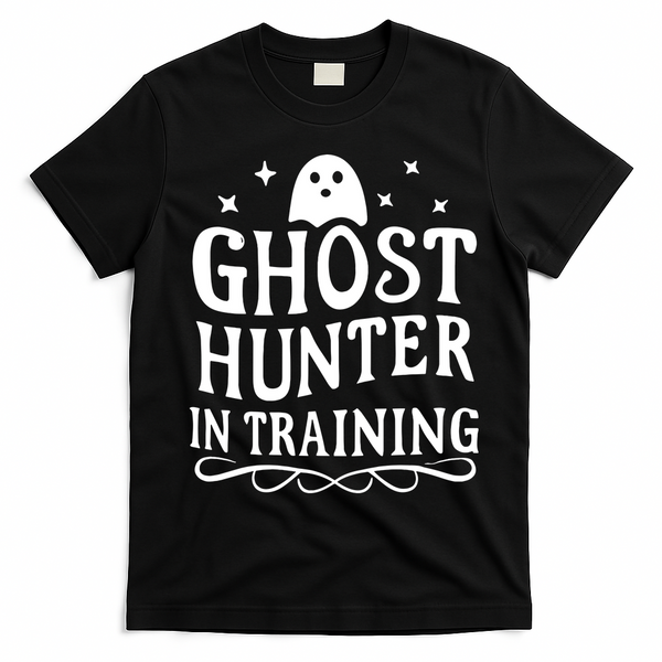 Paranormal Investigator Ghost Hunter In Training T-Shirt - Black