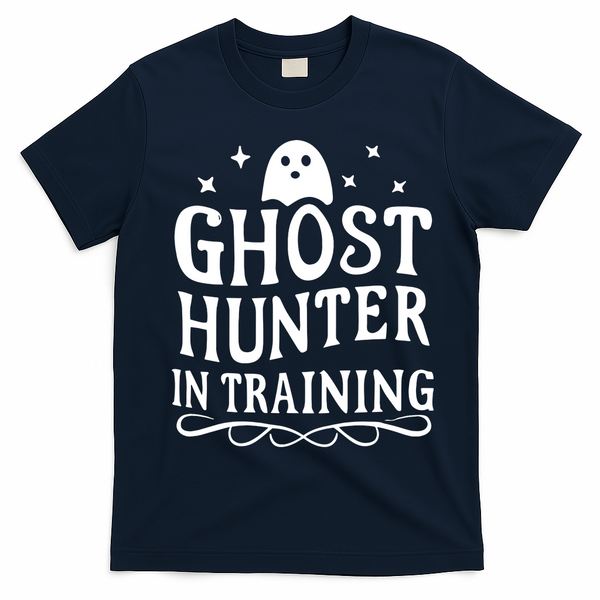 Paranormal Investigator Ghost Hunter In Training T-Shirt - Navy Blue