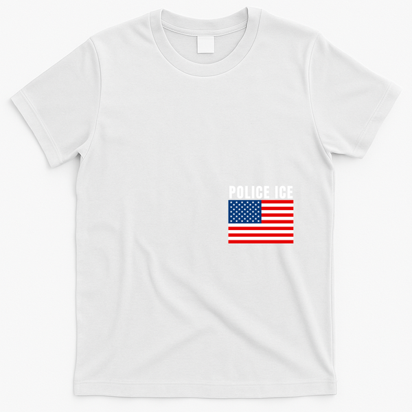 Police Ice  Us Immigration Agent Uniform T-Shirt - White