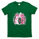 Pink Pumpkin Breast Cancer Awareness Halloween Gift T-Shirt - Irish Green