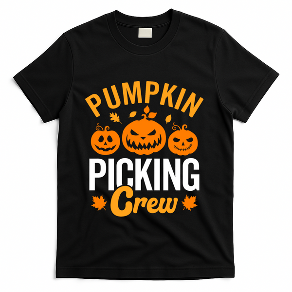 Pumpkin Picking Crew T-Shirt - Black