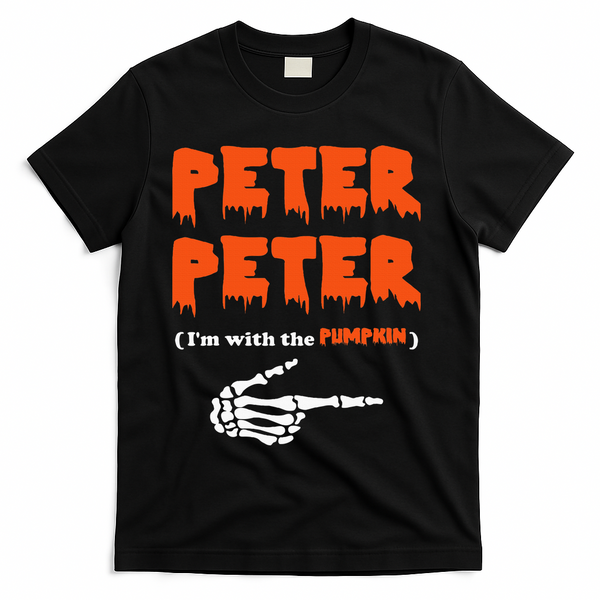 Peter Peter IM With The Pumpkin Halloween Costume T-Shirt - Black