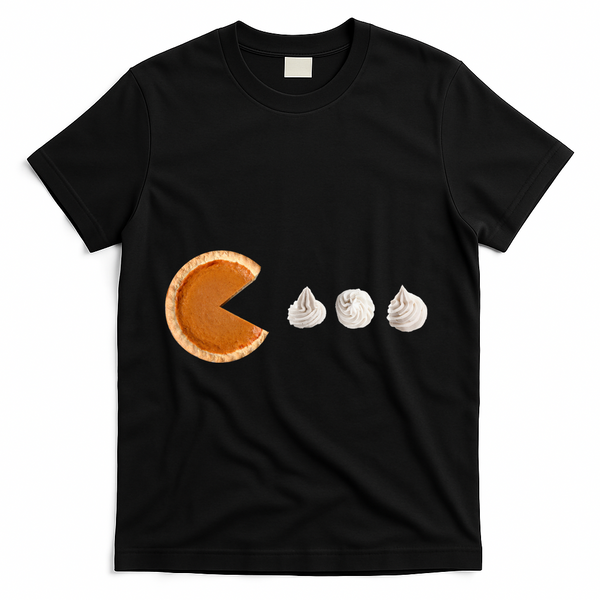 Pacman Pumpkin Pie T-Shirt - Black