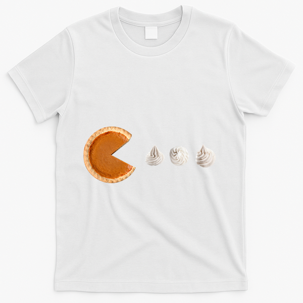 Pacman Pumpkin Pie T-Shirt - White