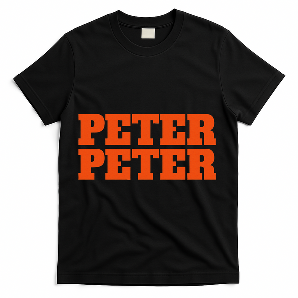 Peter Peter Pumpkin Eater Halloween Couples Costume T-Shirt - Black