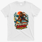 Pickleball Ronin – Dink With Honor Bigfoot Samurai T-Shirt - White