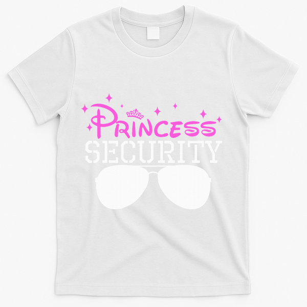 Princess Security Halloween Costume Dad Mom Boy Brother T-Shirt - White